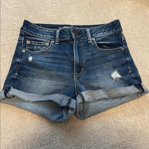 American Eagle High-Rise Jean shorts, size 8